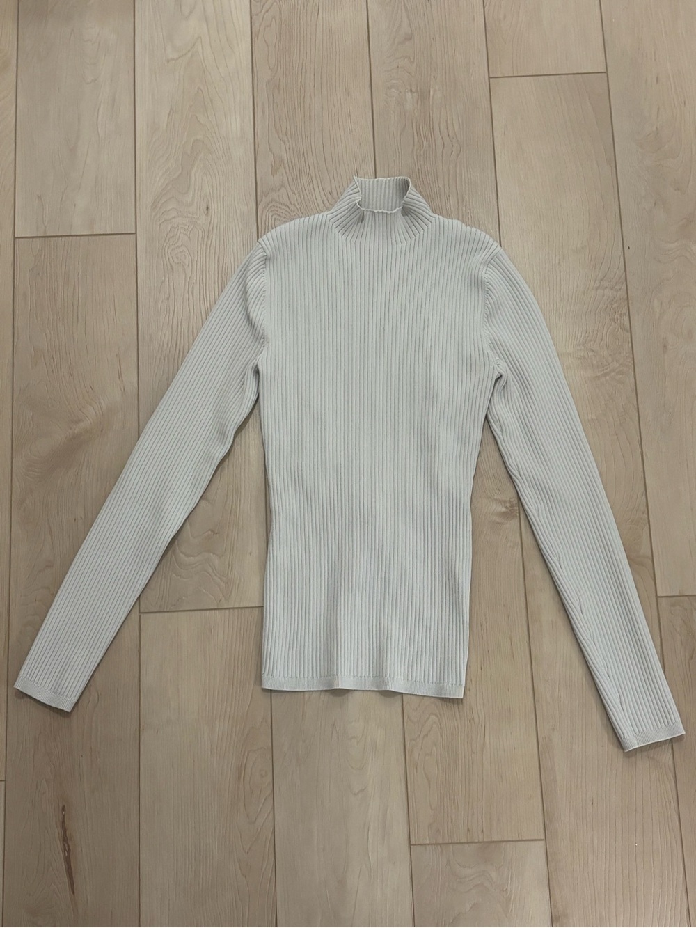 Babaton Ribbed Sculpt Knit Tie-Back Long Sleeve Top - Off-White
